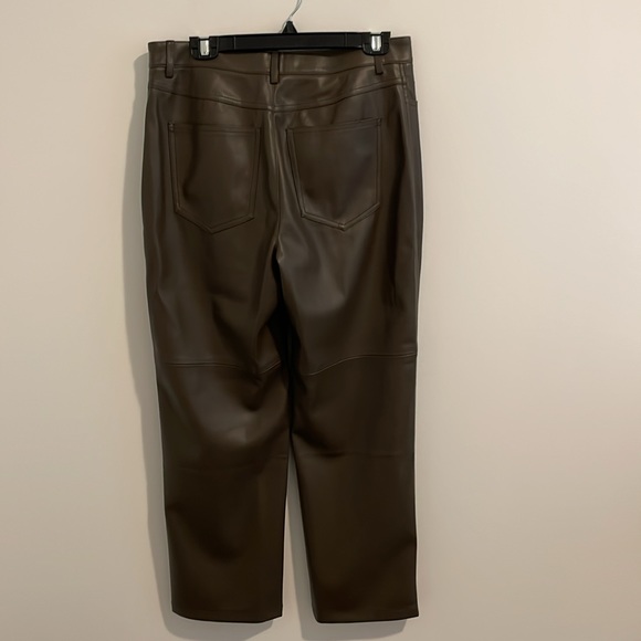 MANGO | NWT Faux Leather Straight leg pants - Picture 4 of 4